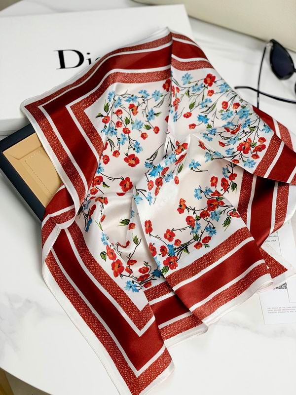 Dior silk scarf 50X50cm E02